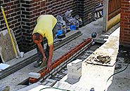 a sheffield garage partially constructed by g build