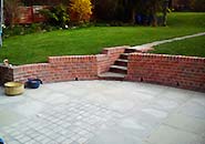 a g build patio builder working hard in chesterfield